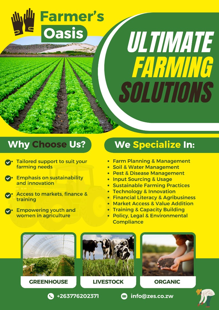 Agricultural consultancy, Farming services, utilities and equipments