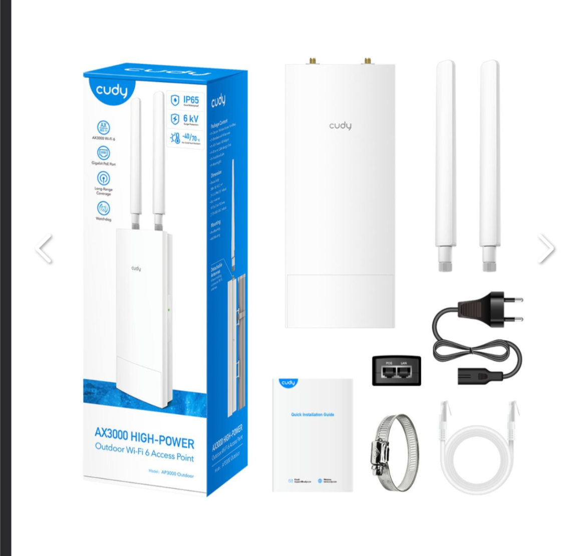 Cudy AX3000 Long Range Wifi Extender (500m) 360⁰