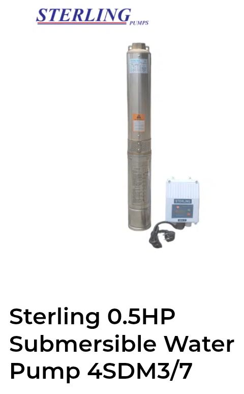 Sterling 0.5HP Submersible Water Pump 4SDM3/7