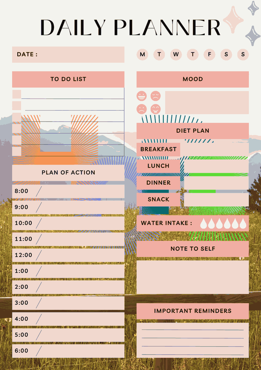A daily planner